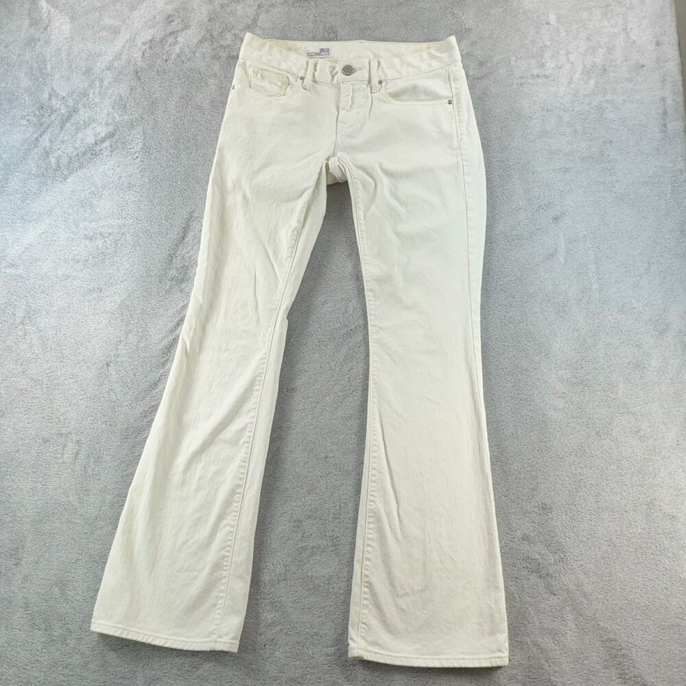 Gap 1969 Sexy Bootcut Jeans Women 26 White Mid Rise Stretch Denim